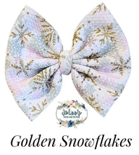 Load image into Gallery viewer, Golden Snowflakes
