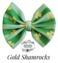 Load image into Gallery viewer, Gold Shamrocks