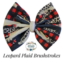 Load image into Gallery viewer, Leopard Plaid Brushstrokes