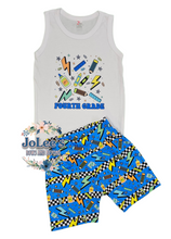 Load image into Gallery viewer, B2S - Blue Checkered Lightning Strikes