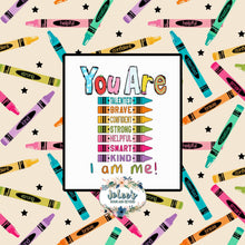 Load image into Gallery viewer, B2S - Crayons Affirmations (Girl)