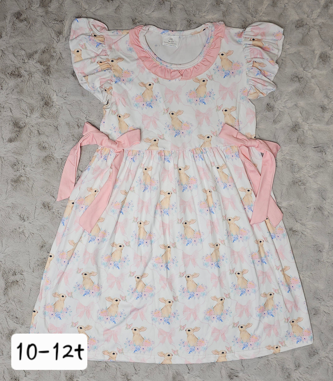 Ruffled Bow Bunny Dress