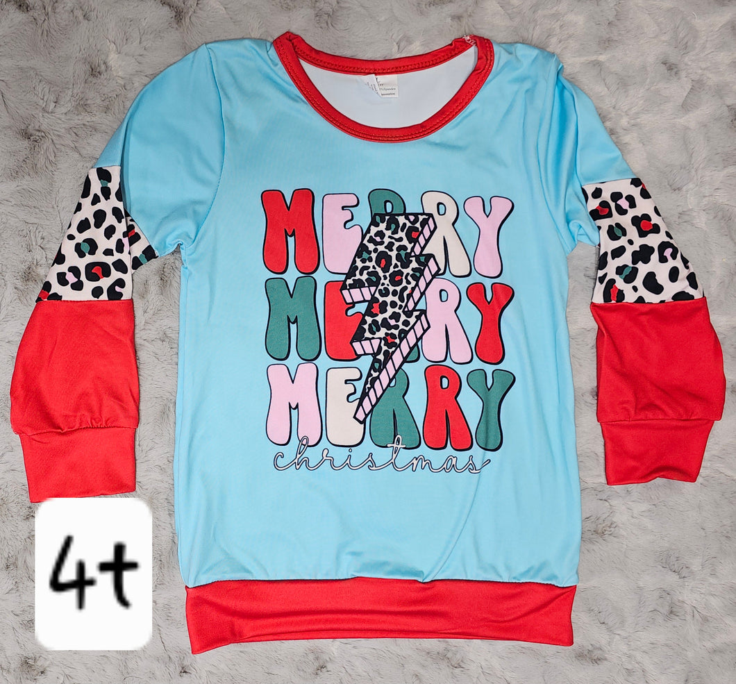 Leopard Merry Christmas Shirt