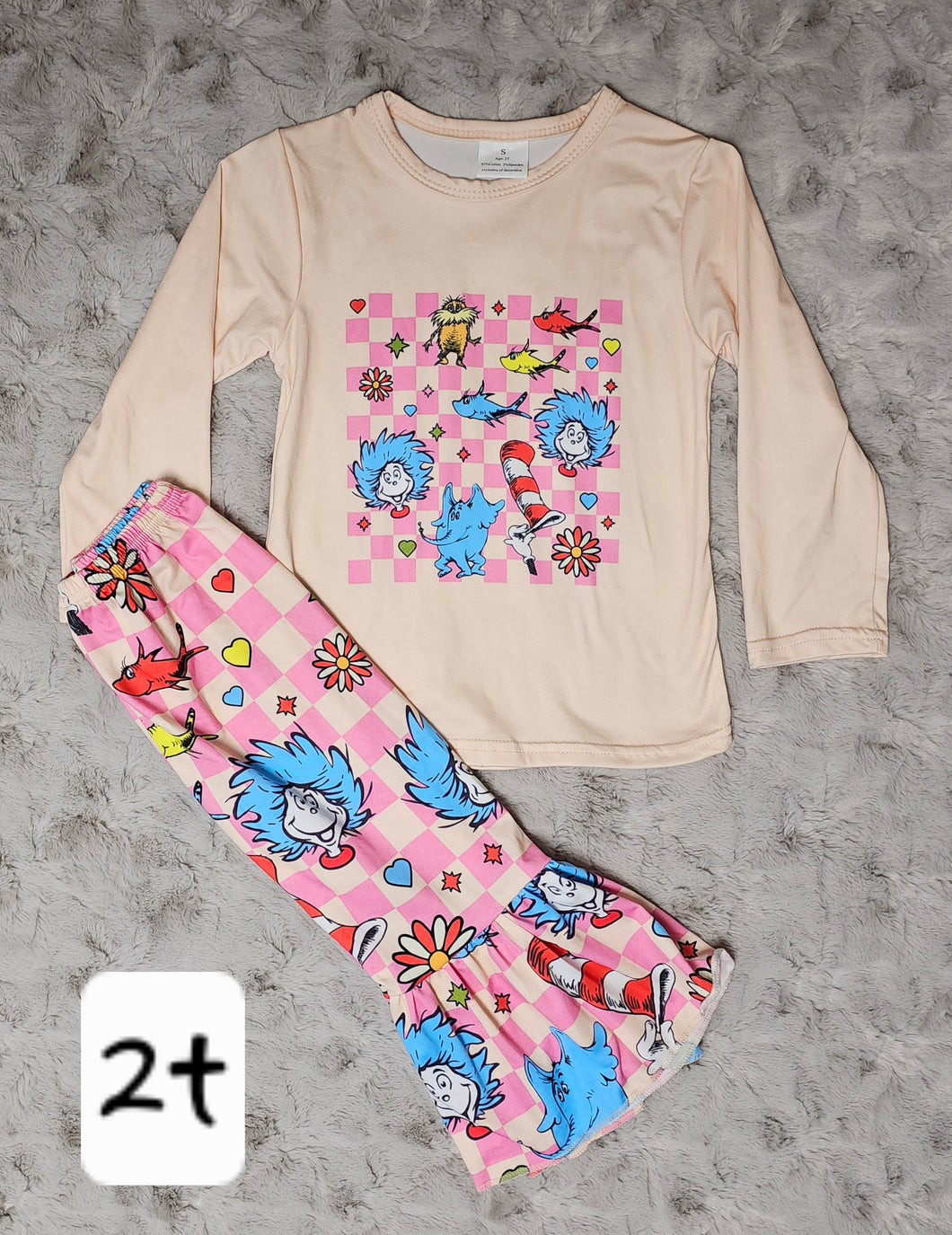 Long Sleeve Checkered Thing Bell Set