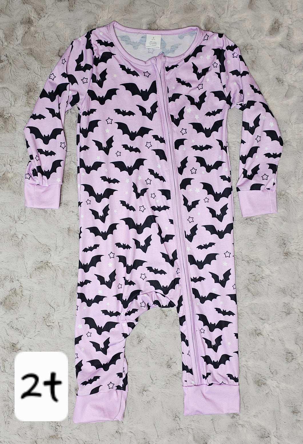 Long Sleeve Halloween Bat Zippy