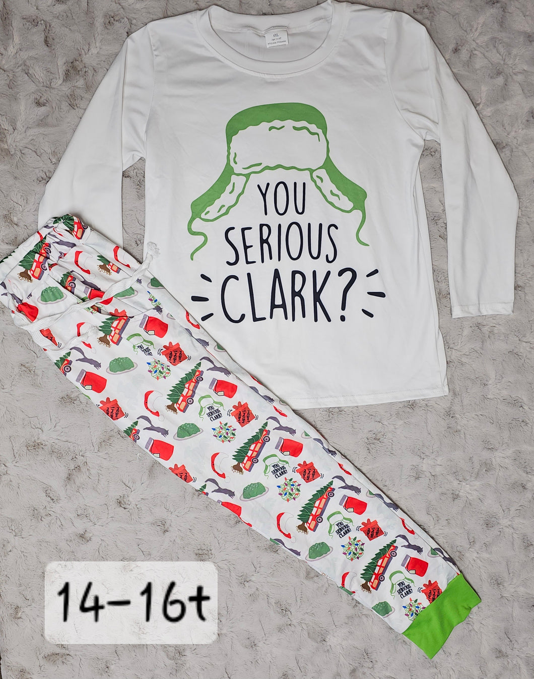 Christmas You Serious Pants Set - 14-16t