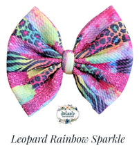 Load image into Gallery viewer, Leopard Rainbow Sparkle
