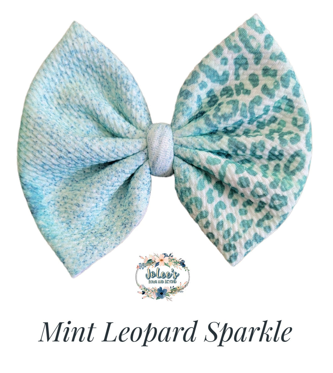 Mint Leopard Sparkle