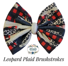 Load image into Gallery viewer, Leopard Plaid Brushstrokes
