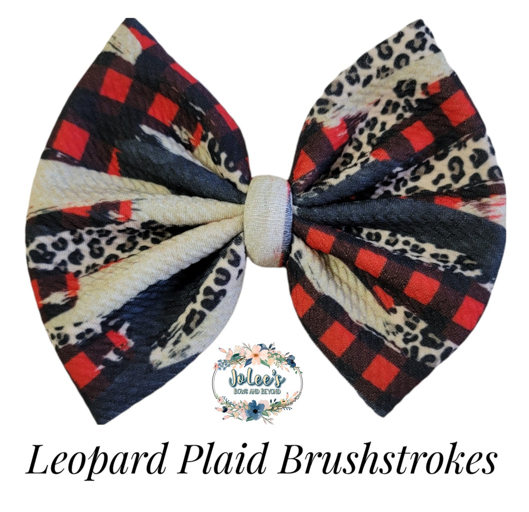 Leopard Plaid Brushstrokes