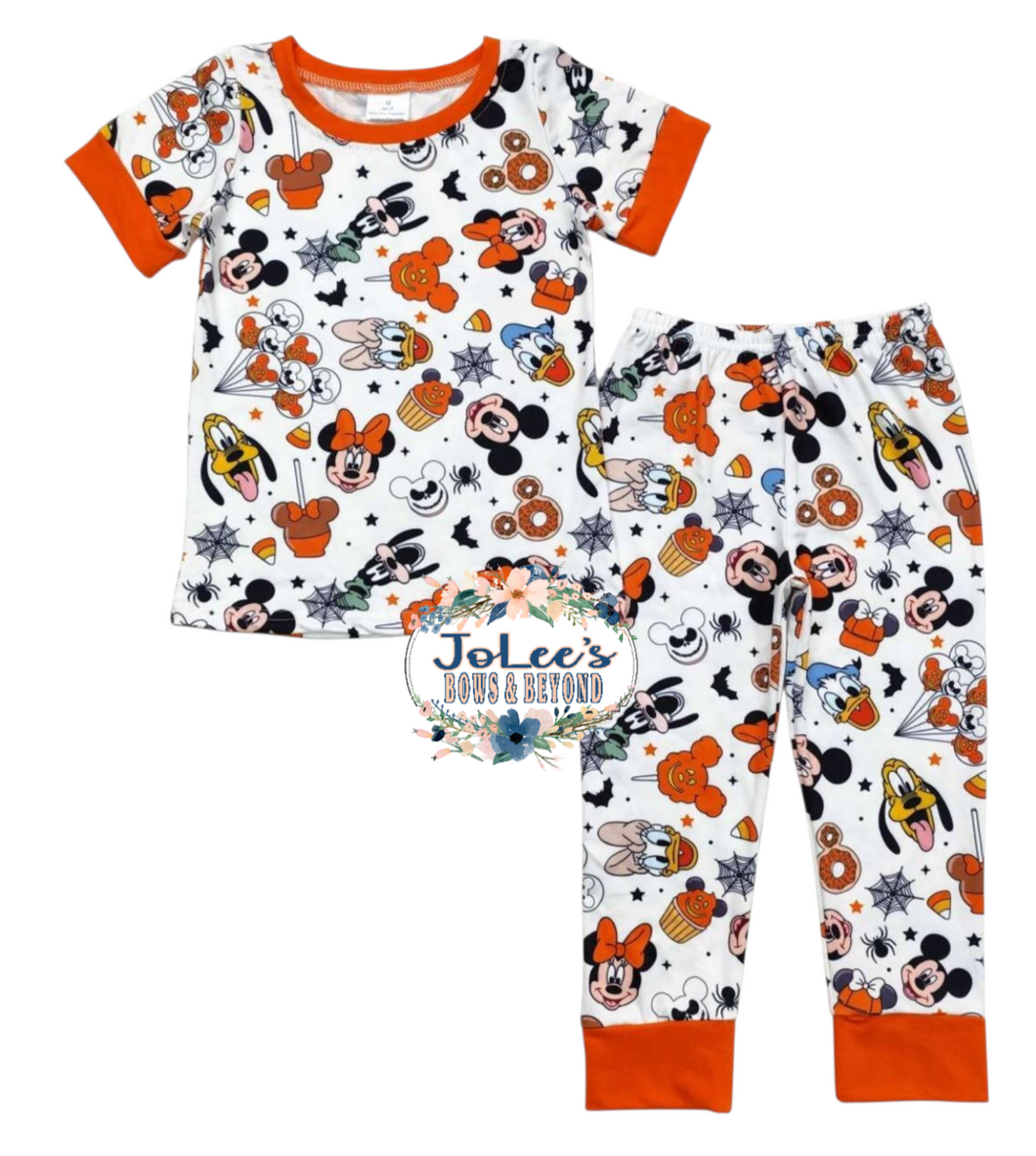 Orange Character Pants Set