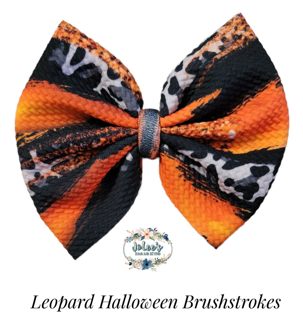 Leopard Halloween Brushstrokes