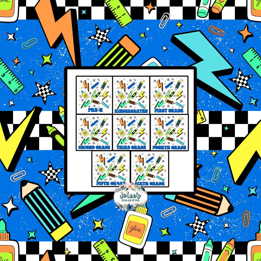 B2S - Blue Checkered Lightning Strikes