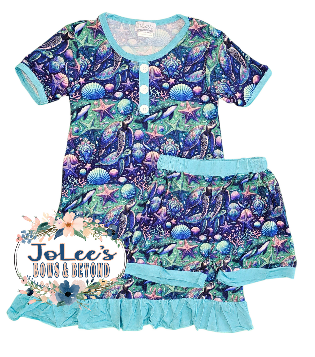 Bamboo Sealife Nightgown Set