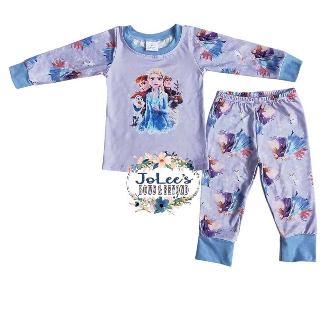 Purple Character Pants Set