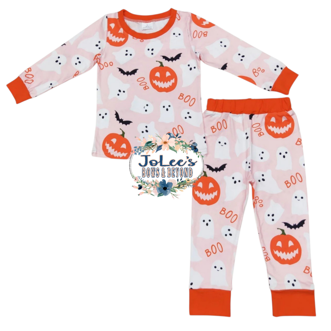 Orange Boo Pants Set