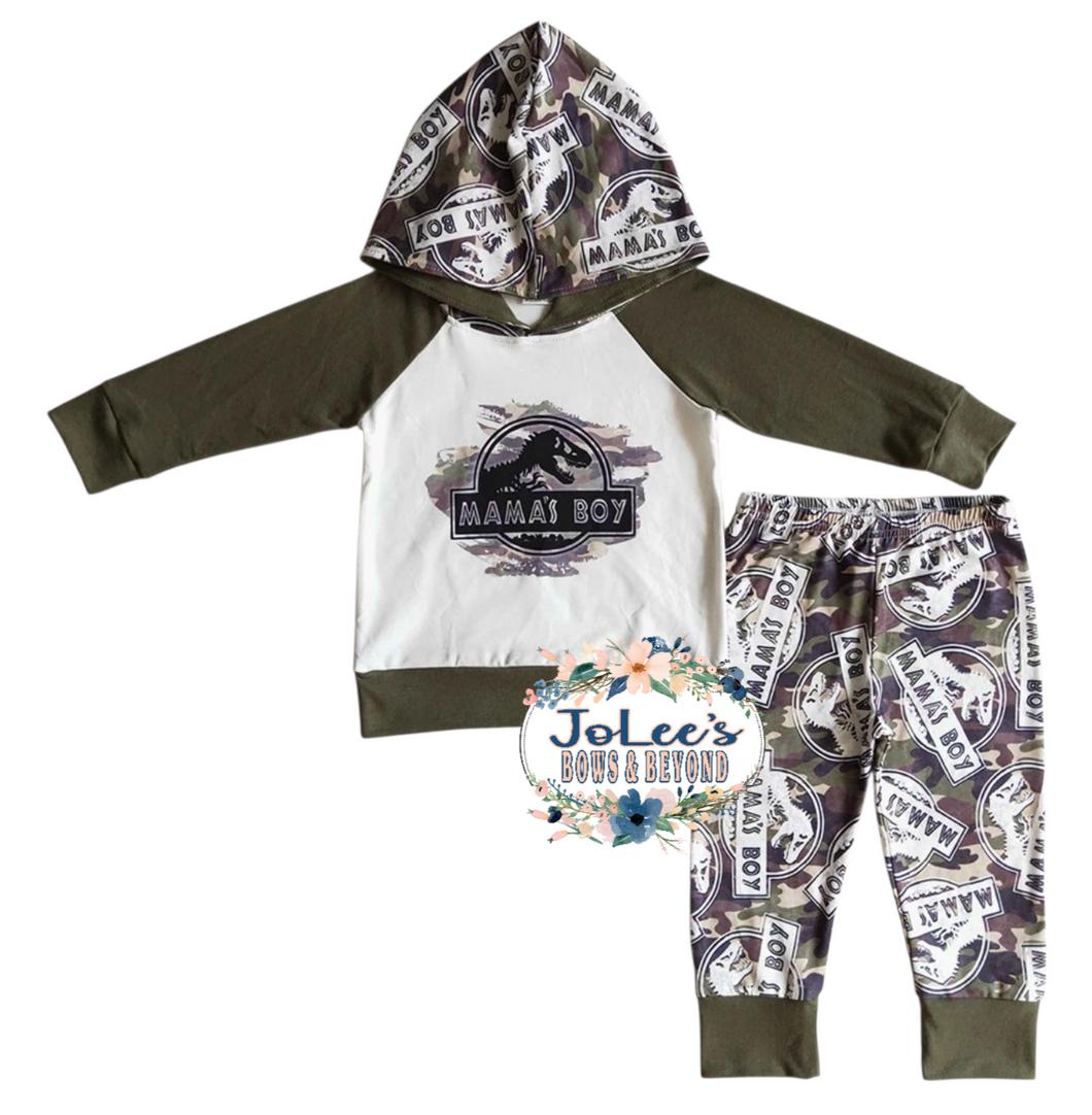 Mama's Boy Hooded Pants Set