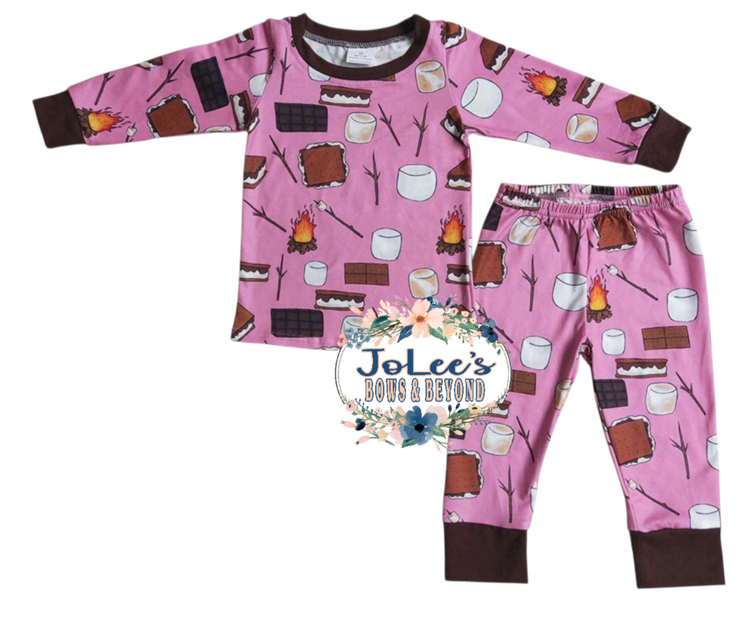 Pink Smores Pants Set