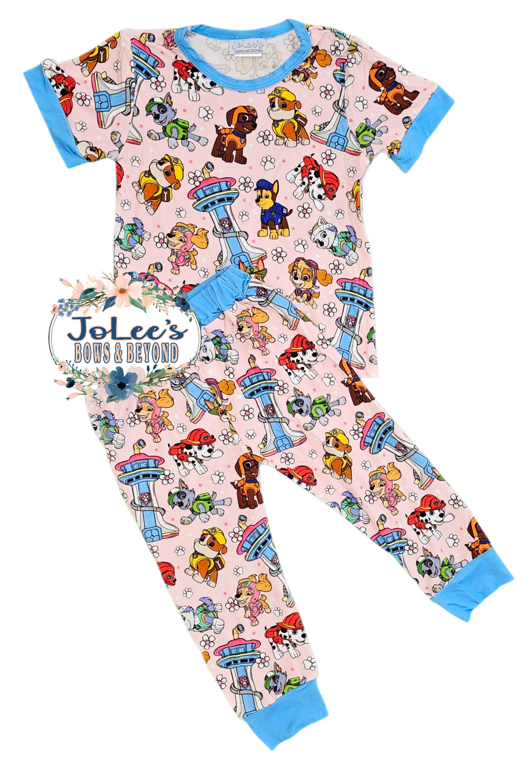 Bamboo Blue Character Pants Set