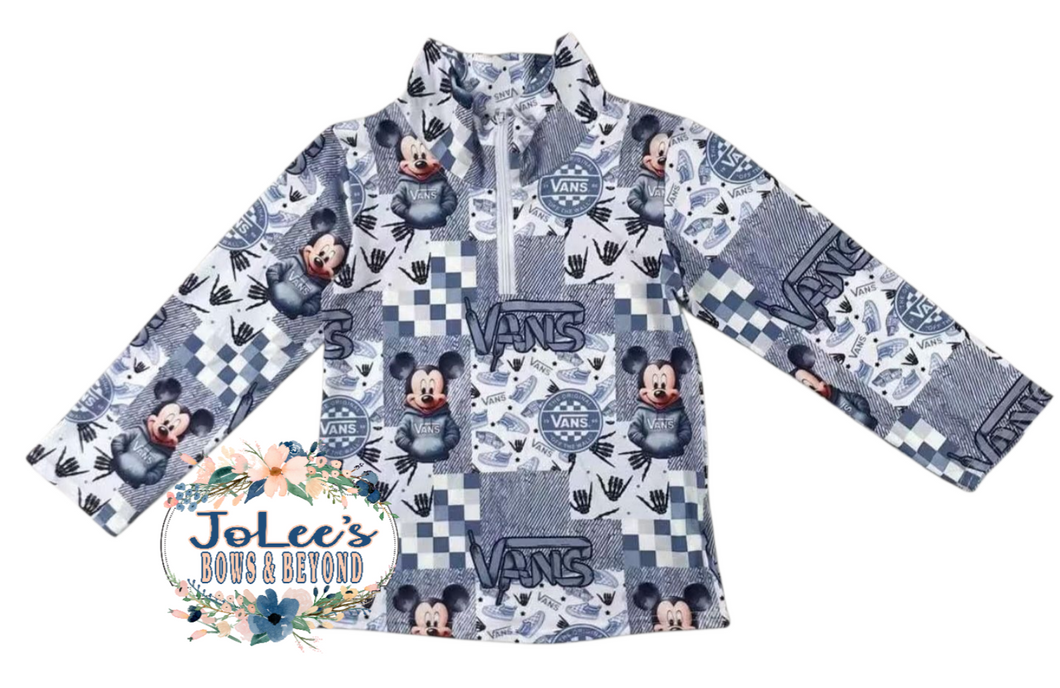 Blue Shoes Character Pullover
