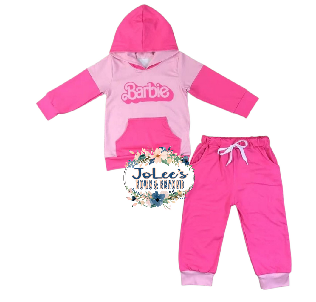 Barbie Hooded Pants Set