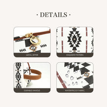 Load image into Gallery viewer, Aztec Printed Pleather Make-up Bag
