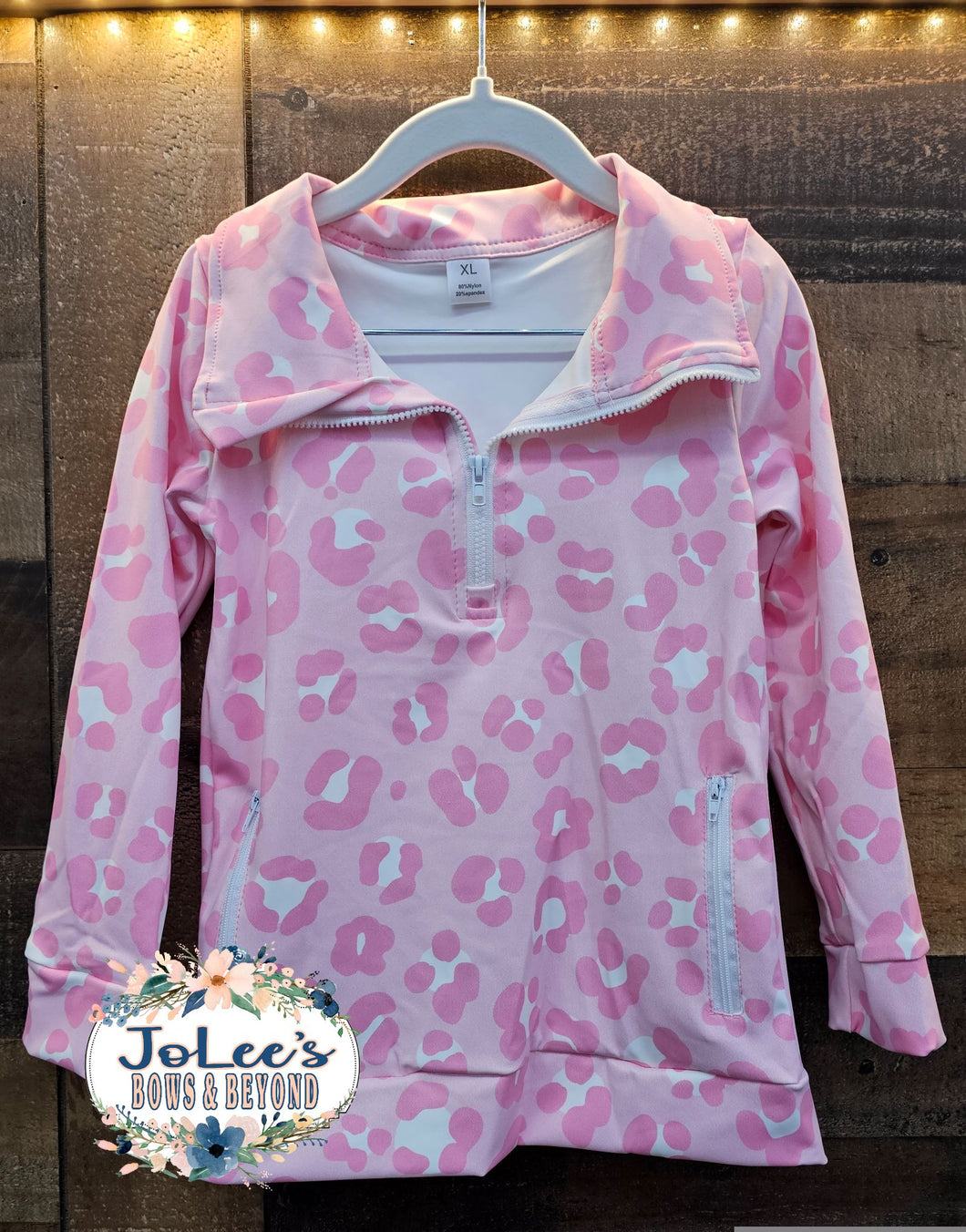 Yoga Pink Leopard Pocket Pullover