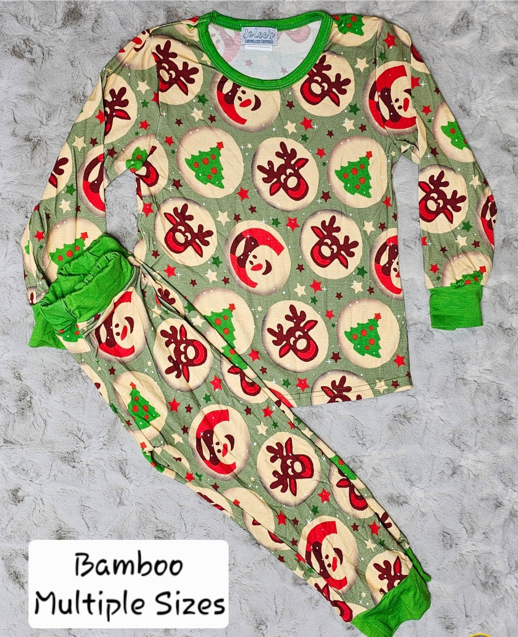 Bamboo Christmas Cookies Pants Set