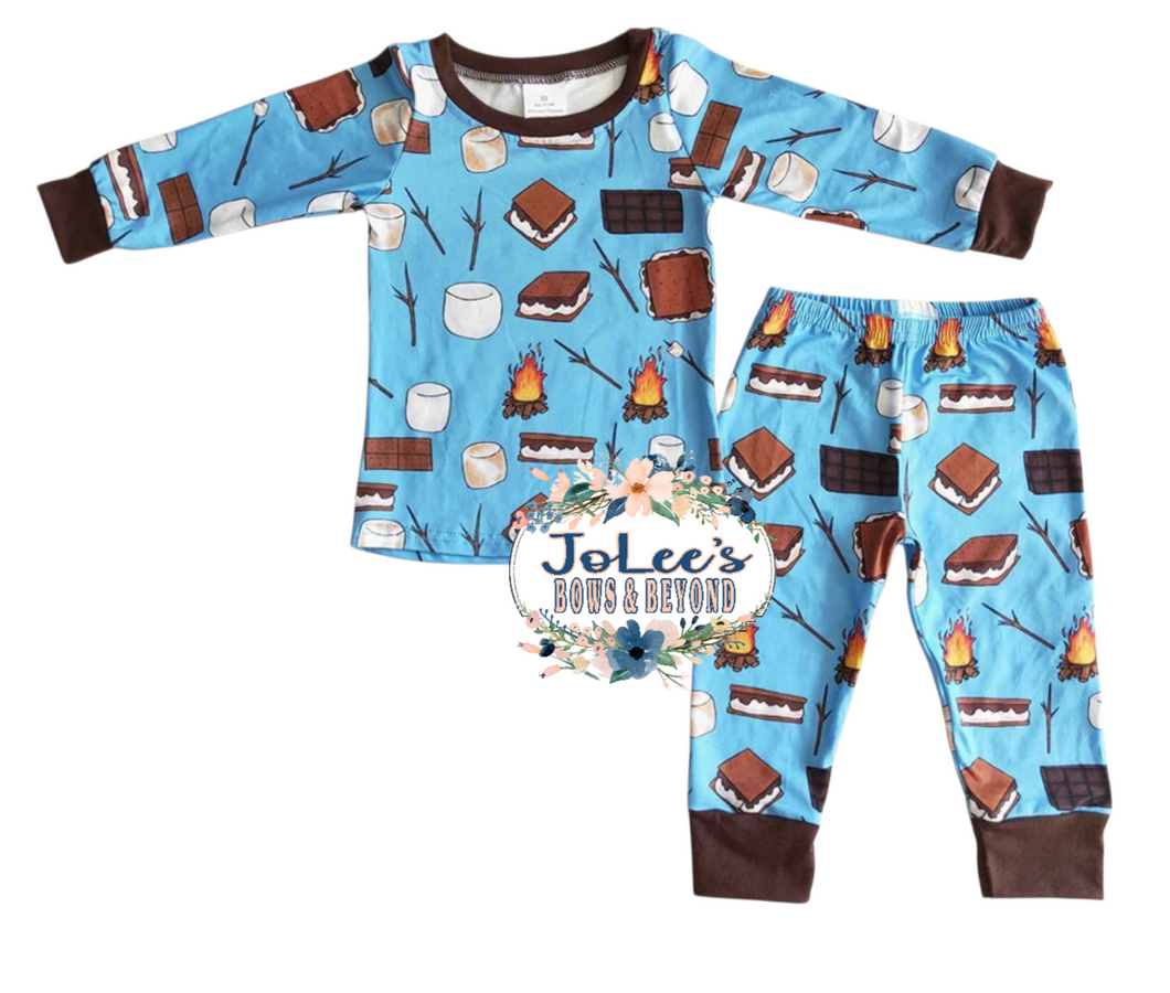 Blue Smores Pants Set