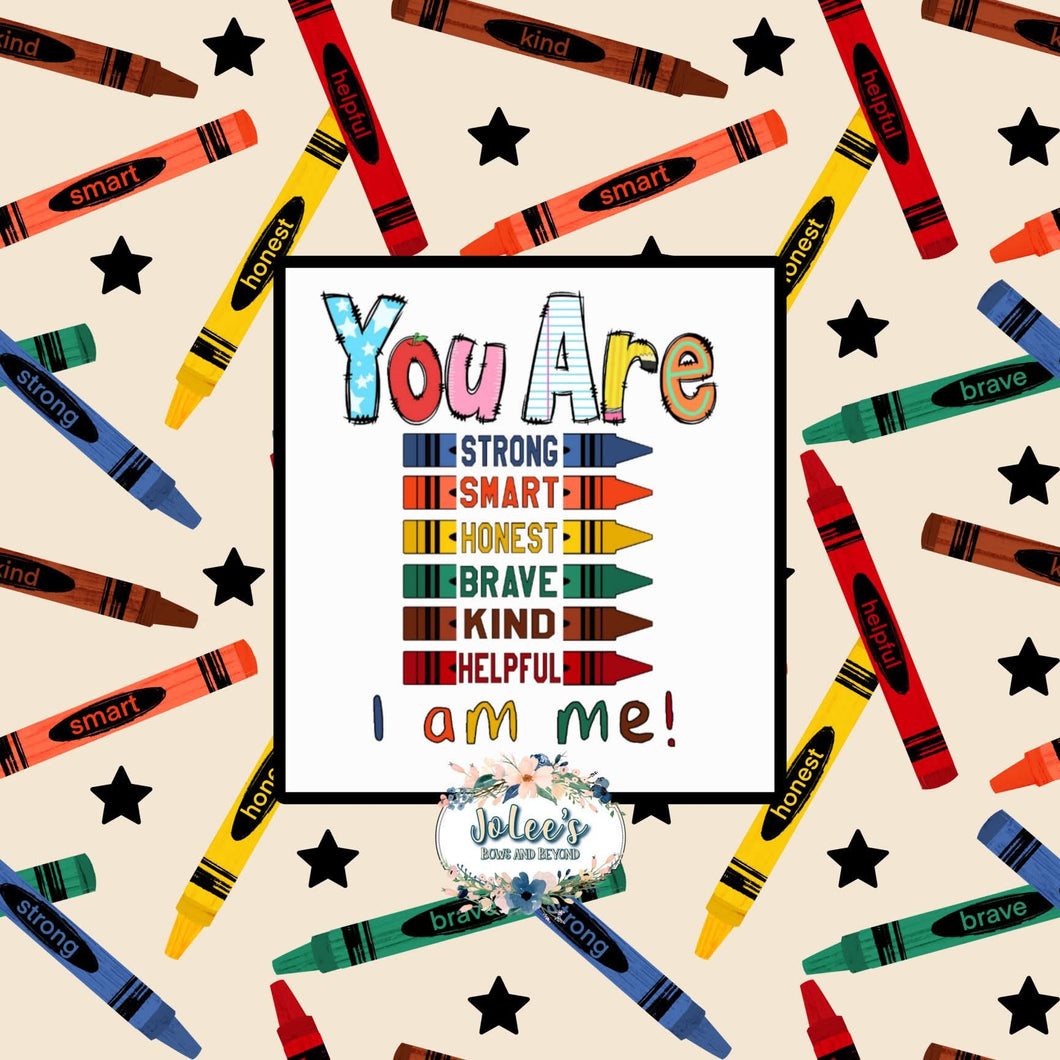 B2S - Crayons Affirmations (Boy)