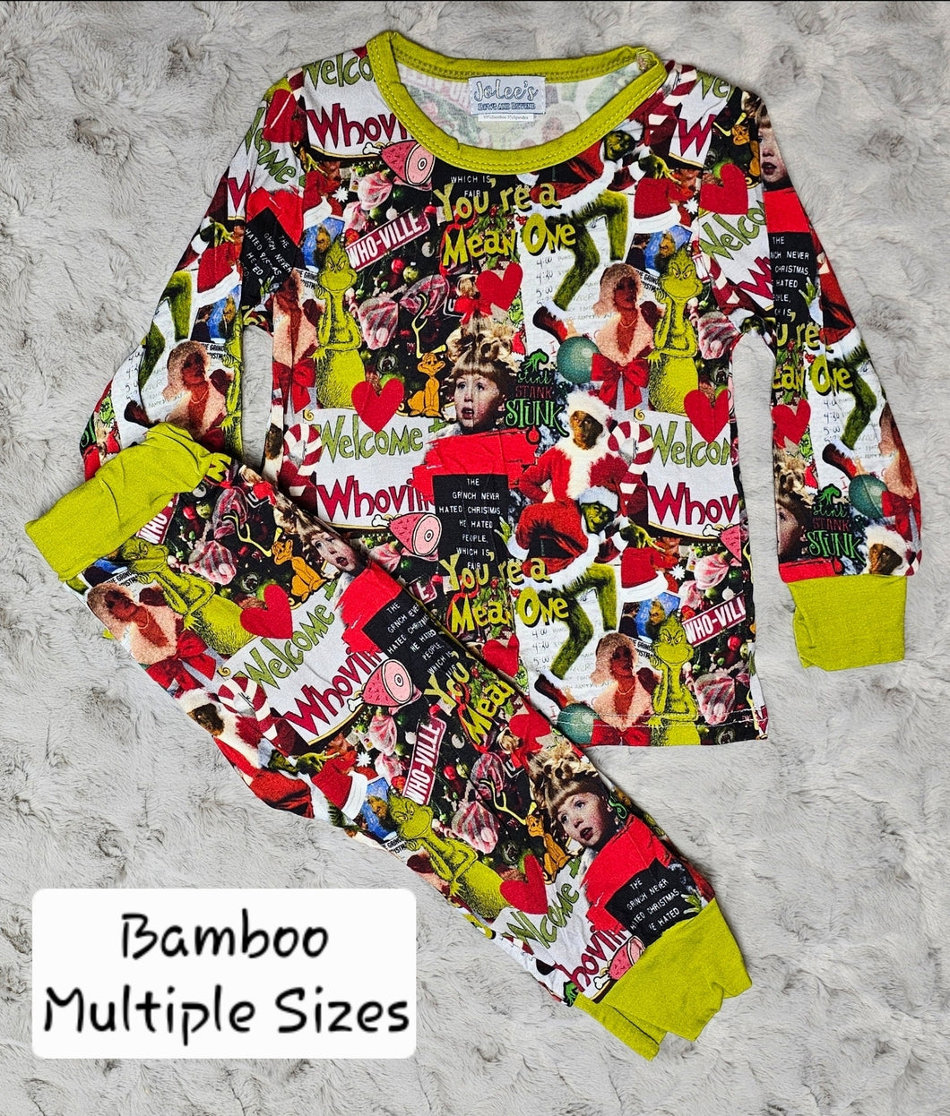 Bamboo Christmas Pants Set